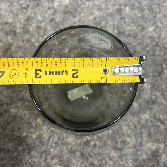 2 VTG 1970s NFL New York Jets Smoked Glass Round Rocks Whiskey Wine Glass - Picture 9 of 10